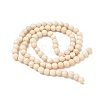 Natural Fossil Beads Strands G-K209-05D-4mm-5