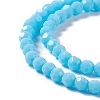 Faceted(32 Facets) Glass Beads Strands EGLA-J042-36A-04-3