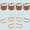 1 Set 1-Hole Wood Buttons BUTT-CY0001-16C-7