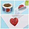 Heart Shaped Stickers Roll X-DIY-K027-A16-4