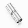 Smooth 304 Stainless Steel Magnetic Clasps with Glue-in Ends STAS-H402-22P-5mm-1