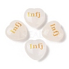 Natural Quartz Crystal Heart Engraving MBTI Figurines Statues for Home Office Desk Decorations G-K353-05C-1