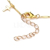 Brass Enamel Charm Bracelets BJEW-JB05610-3