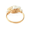 Natural Sea Shell Finger Rings RJEW-TA00168-5