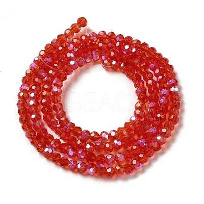 Electroplate Transparent Glass Beads Strands EGLA-A035-T3mm-L01-1