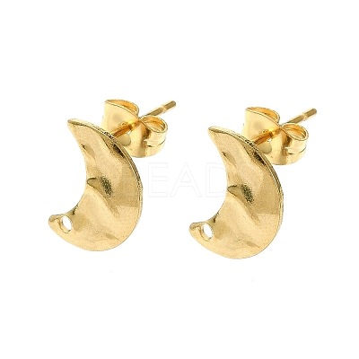 304 Stainless Steel Stud Earring Findings STAS-L024-003G-10-1