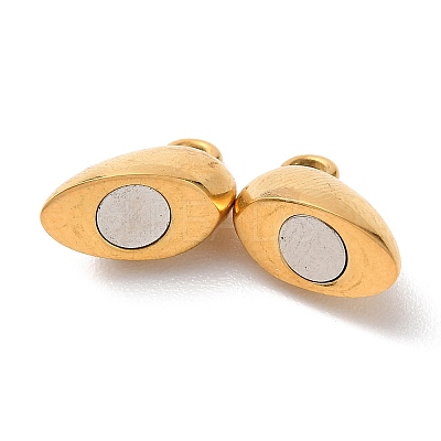 Ion Plating(IP) 316 Surgical Stainless Steel Magnetic Clasps Hand Polished X-STAS-C076-02G-1