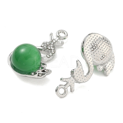 Alloy Rhinestone Pendants FIND-D044-22P-1