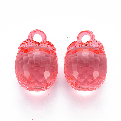 Autumn Theme Transparent Acrylic Pendants TACR-T024-04B-910-1