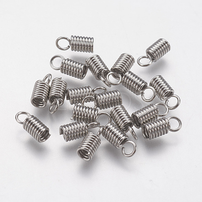 Tarnish Resistant 304 Stainless Steel Cord Ends STAS-F141-21P-8.5x3.5-1