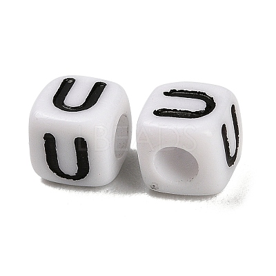 Opaque Acrylic Beads OACR-S076-01U-1