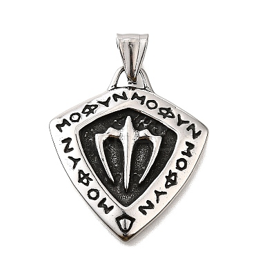 304 Stainless Steel Pendants STAS-R163-01AS-1