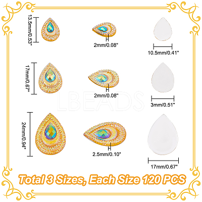 120Pcs 3 Style Opaque Resin Cabochons CRES-GA0001-08-1
