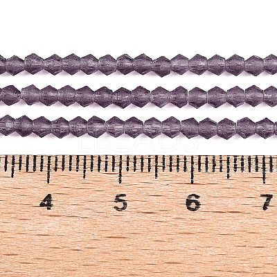 Imitate Austrian Crystal Frosted Glass Beads Strands EGLA-A039-T2mm-MD04-1
