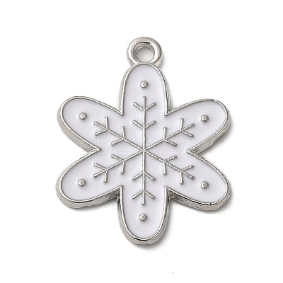 Winter Theme Alloy Enamel Pendants ENAM-M002-05T-P-1