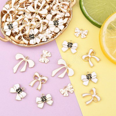 50Pcs 5 Styles Alloy Enamel Charms ENAM-YW0005-82-1