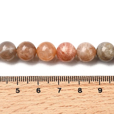 Round Natural Multi-Moonstone Beads Strands G-I176-09-10mm-1