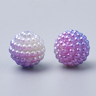 Imitation Pearl Acrylic Beads OACR-T004-12mm-08-1