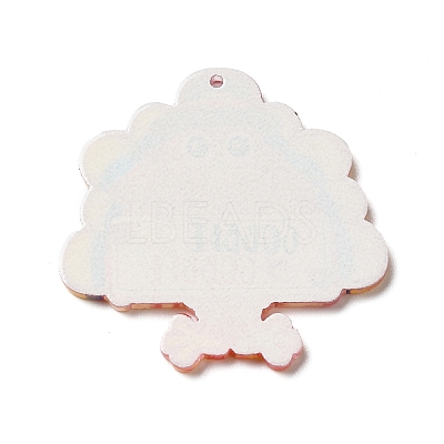 Thanksgiving Day Translucent Resin Pendants RESI-K019-10F-1