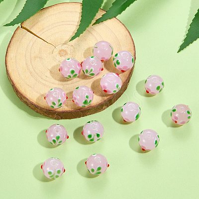 20Pcs Handmade Lampwork Bumpy Beads LAMP-SZ0001-52A-1