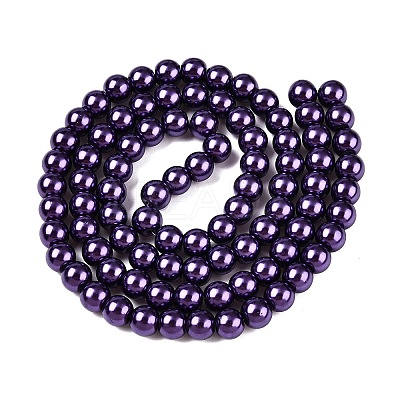 Baking Paint Glass Pearl Bead Strands HY-Q003-3mm-20-1