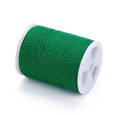 Round Waxed Polyester Cord YC-G006-01-1.0mm-18-1
