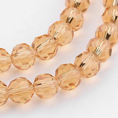 Transparent Glass Bead Strands GLAA-G013-8mm-92-1