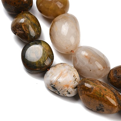 Natural Pietersite Beads Strands G-A286-A01-04-1