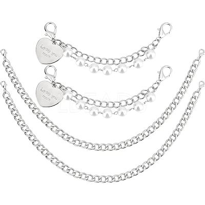 4Pcs 2 Style Iron Shoe Chain DIY-FG0003-14-1