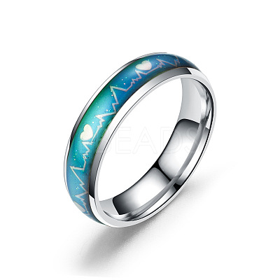 Non-Tarnish Heart Beat Mood Ring VALE-PW0001-039A-04-1