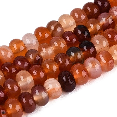 Natural Carnelian Bead Strands G-R403-4x6-16-1