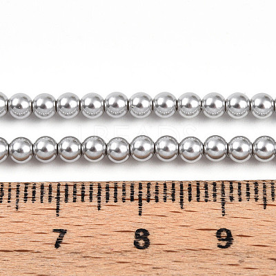 Baking Paint Pearlized Glass Pearl Bead Strands HY-N002-3mm-A03-1