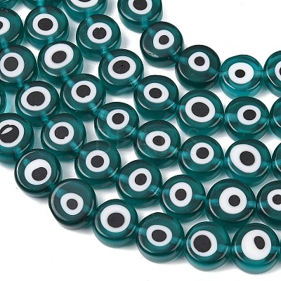 Handmade Evil Eye Lampwork Beads LAMP-C028-02-1