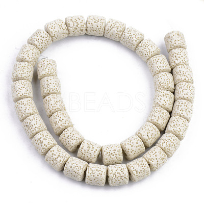 Synthetic Lava Rock Beads Strands G-S359-171M-1