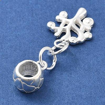 925 Sterling Silver European Beads STER-S009-01D-S-1