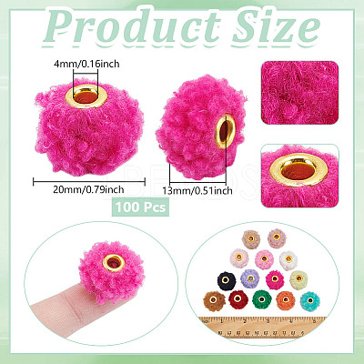 100Pcs Cloth European Beads FIND-GA0006-73-1