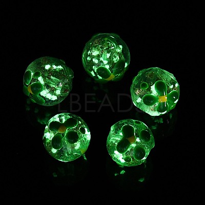 Luminous Handmade Gold Sand Lampwork Beads LAMP-N035-04C-1