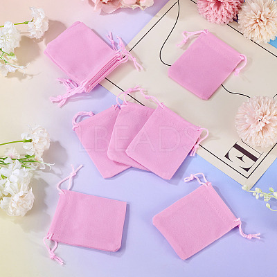 20Pcs Rectangle Velvet Drawstring Pouches TP-TA0001-03A-1