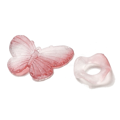 Transparent Acrylic Beads OACR-H039-04B-1