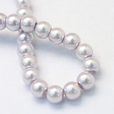 Baking Paint Glass Pearl Bead Strands HY-Q003-3mm-25-1