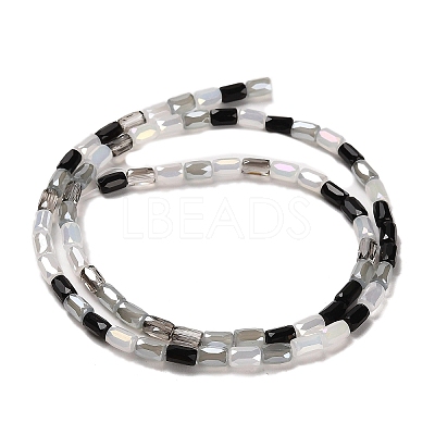 Electroplate Glass Beads Strands EGLA-D030-08B-1
