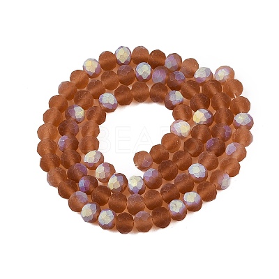 Transparent Glass Beads Strands EGLA-A044-T6mm-MB04-1