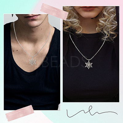 30Pcs Iron Ball Chain Necklace Making MAK-SP0001-08P-1