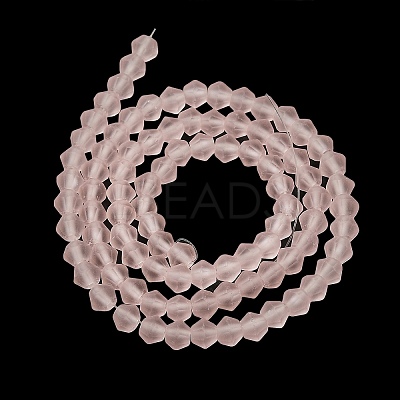 Imitate Austrian Crystal Frosted Glass Beads Strands LS-EGLA-A039-T4mm-MD26-1