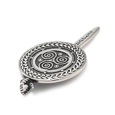 304 Stainless Steel Big Pendants STAS-V008-09AS-1