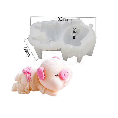 Pig Silicone Molds DIY-I079-08-1