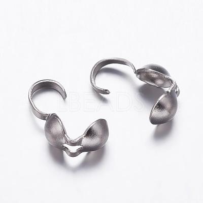 Tarnish Resistant 304 Stainless Steel Smooth Surface Bead Tips STAS-P161-19-1
