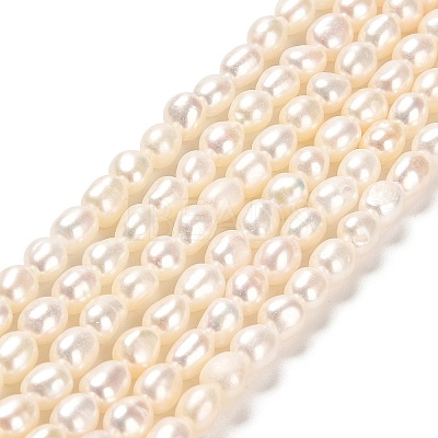 Natural Cultured Freshwater Pearl Beads Strands PEAR-E016-105-1