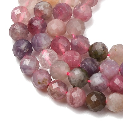 Natural Plum Blossom Tourmaline Beads Strands G-D110-A01-02-1