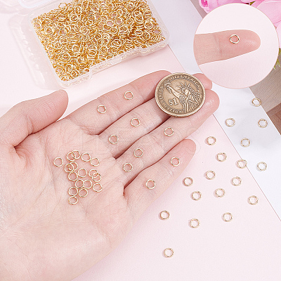 6 Bags Brass Open Jump Rings KK-BBC0027-73-1